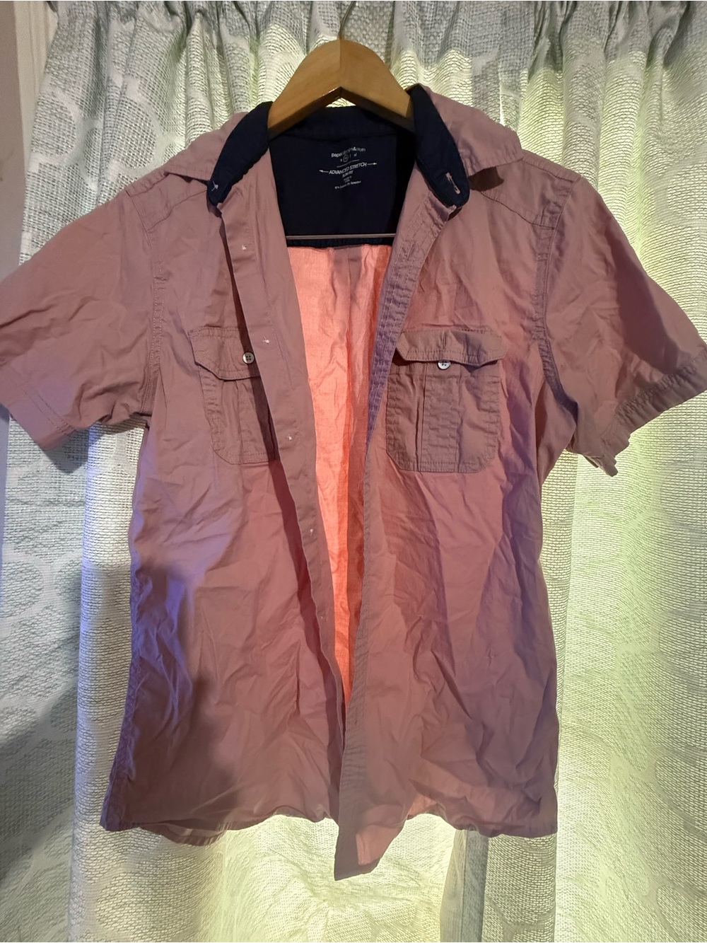 Paper Denim & Cloth Dusty Rose Short-Sleeve Shirt Jacket
